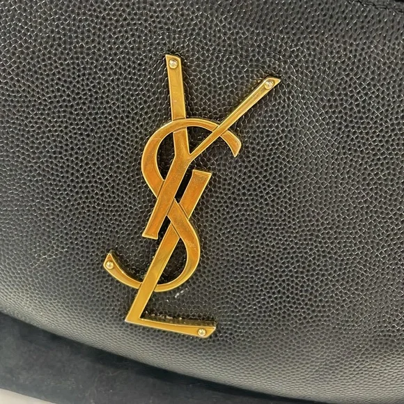 Saint Laurent Grain De Poudre Monogram Belt Bag Black - Picture 7 of 8